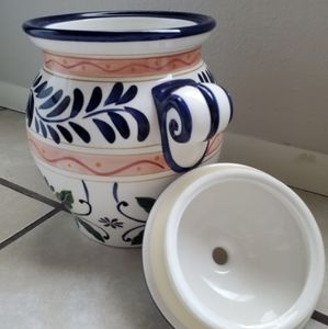 Talavera - Hand Painted Floral Cookie Jar